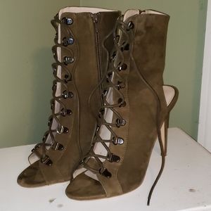 Booties-Peep Toe/Heel